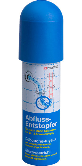 MARTEC 33012 Abflussreiniger für Lavabo, Dusche, Badewanne – Flüssigkeit, Flasche – 250 ml