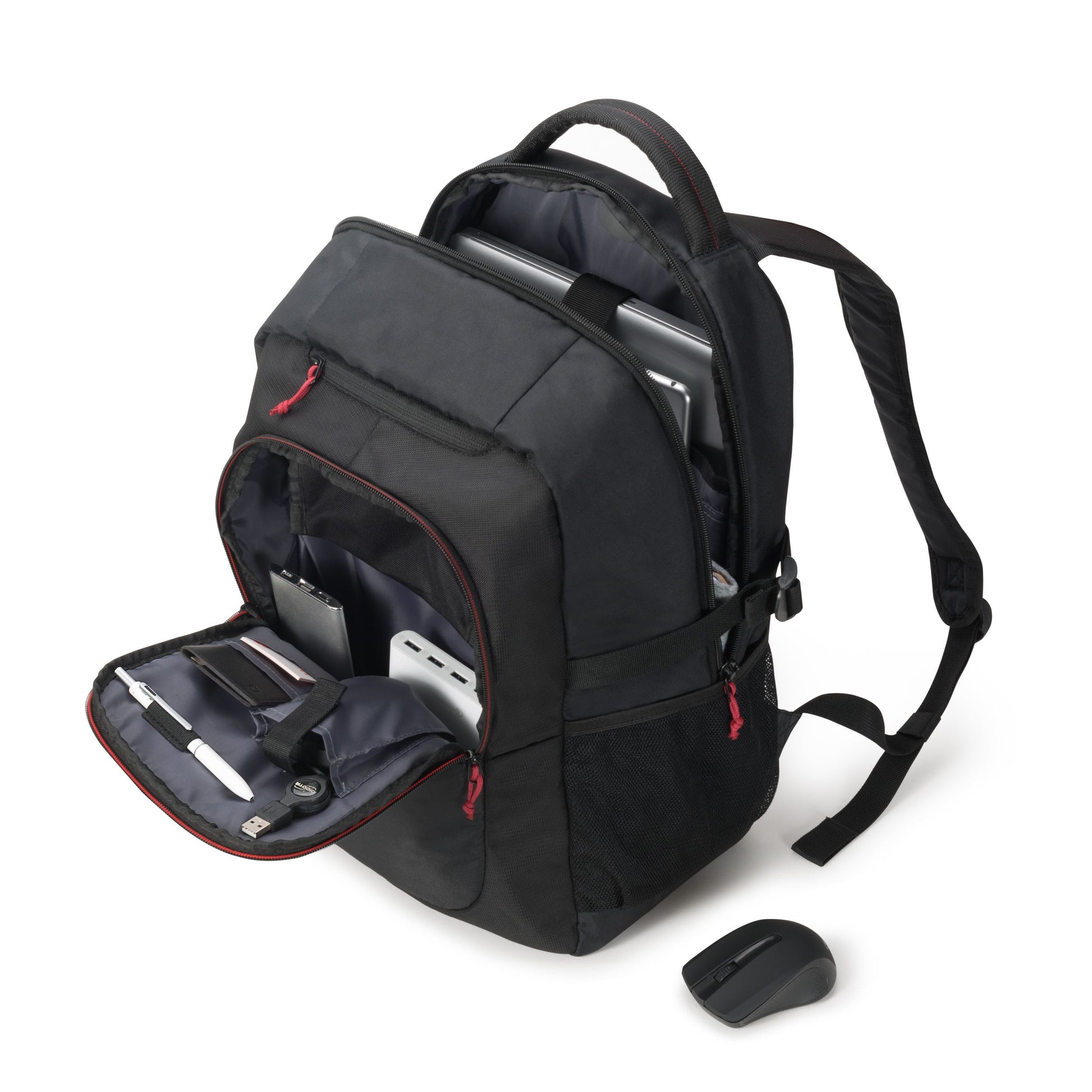 DICOTA Notebook-Rucksack bis 15,6" – Tablet-Fach, 22 l – Schwarz