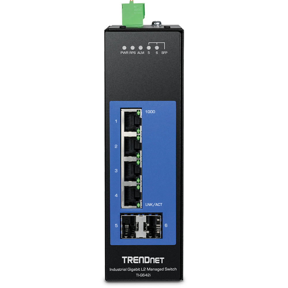 TRENDnet TI-G642i – Managed Switch – 4×GbE, 2×SFP, L2