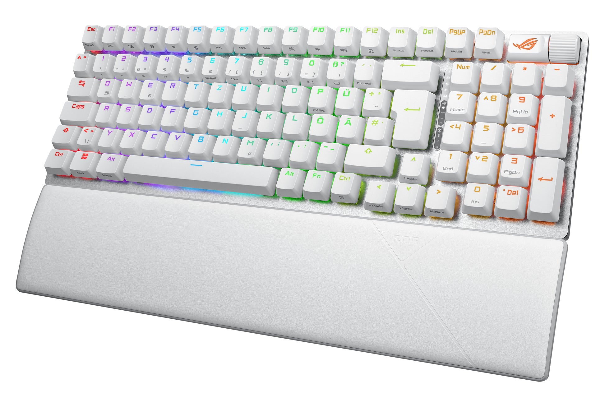 ASUS ROG Strix Scope II 96 – Tastatur, kabellos (Bluetooth/2,4 GHz), DE-Layout (DE), Weiss