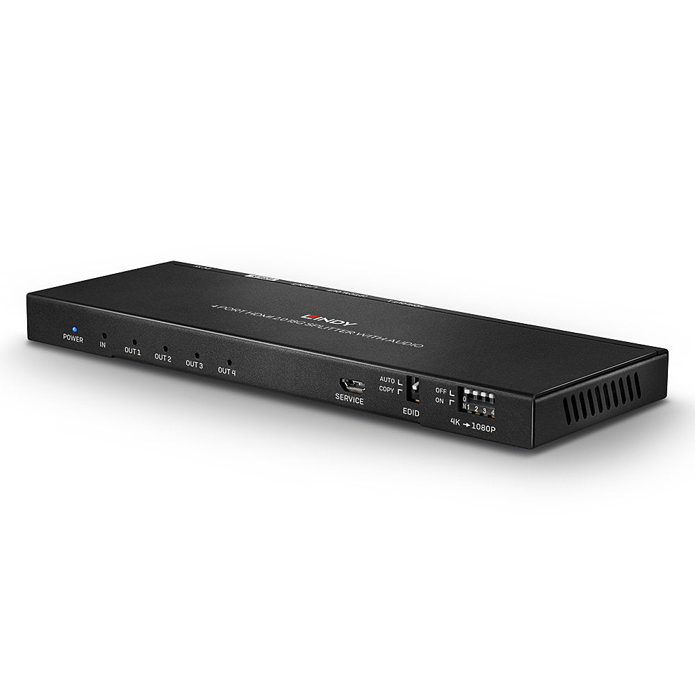 Lindy HDMI-Splitter, 1×4, HDMI 2.0, 18 Gbit/s, 4K