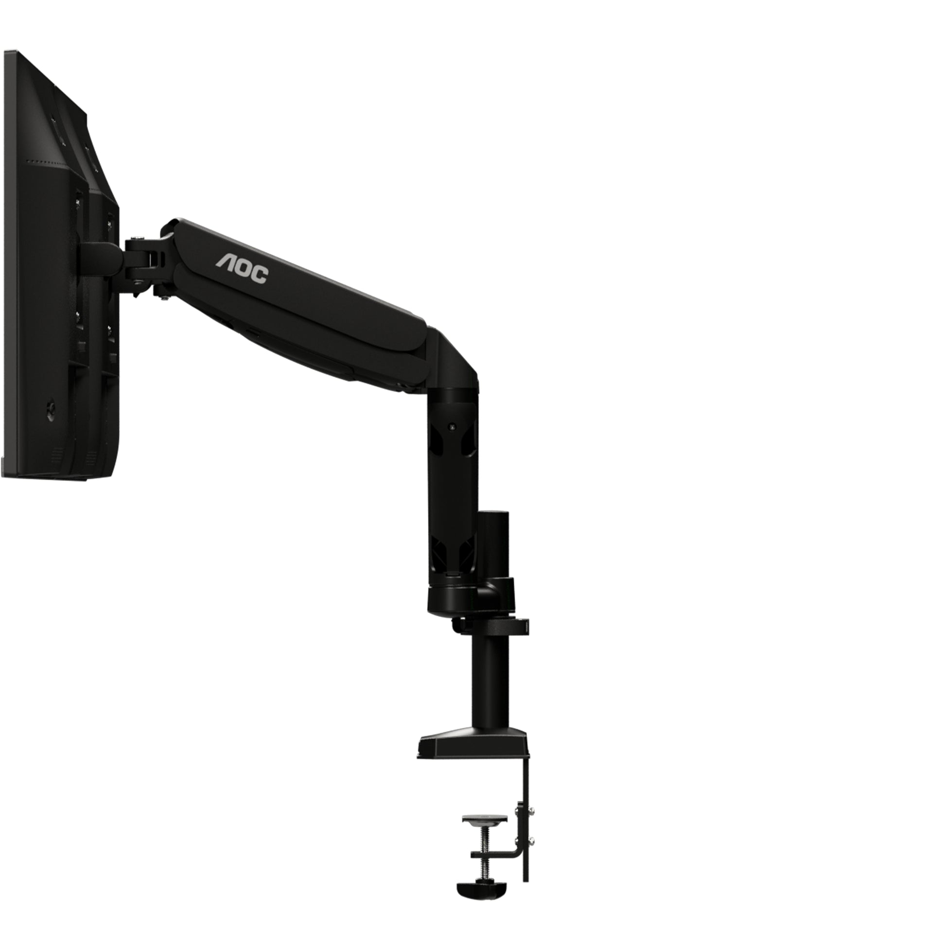 AOC AD110D0 – Tischhalterung, Dual, Tischklemme/Tischdurchführung, bis 27", VESA 100 × 100 mm, 9 kg, Schwarz