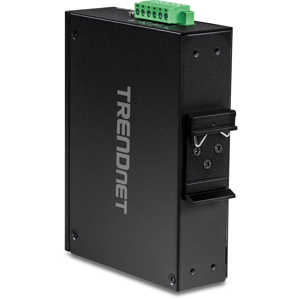 TRENDnet TI-PE80 – Unmanaged Switch – 8× Fast Ethernet, PoE+ (8×), PoE-Budget 200 W, DIN-Schiene