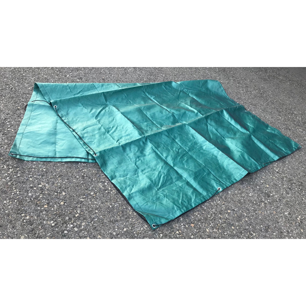 Zurrfix Abdeckblache – 2,5 m × 3,5 m, grün, eckig, reissfest, wasserdurchlässig
