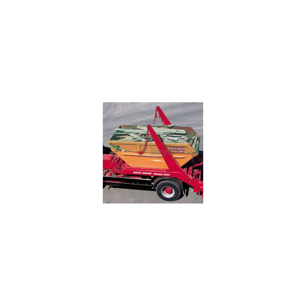 Zurrfix Abdecknetz 3 mm Maschenweite 45 mm – Grün, 2,5 × 2,5 m, mit Seil