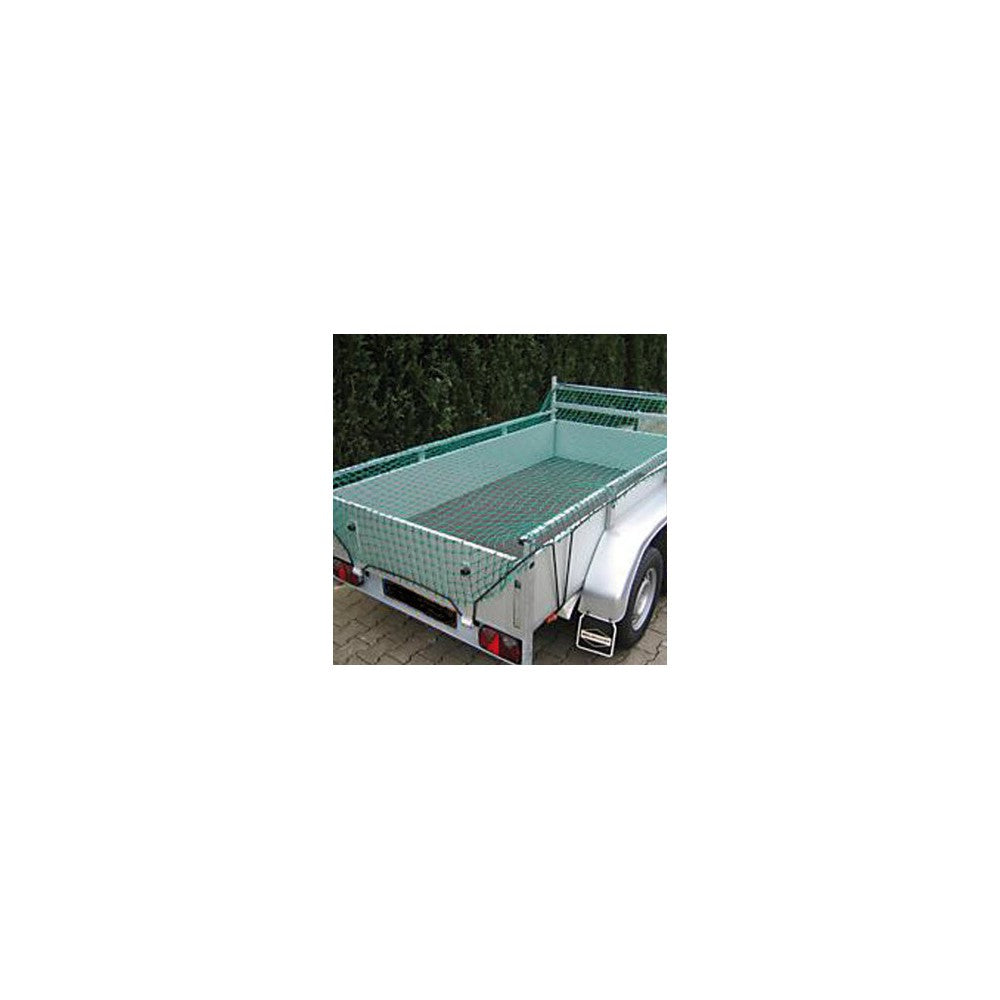 Zurrfix Abdecknetz – 3,5 × 8 m – Maschenweite 45 mm, Schnurstärke 3 mm, mit Seil – Grün