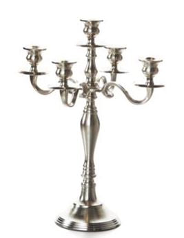 Balthasar Kerzenständer, Aluminium, Silber, 31 × 40 cm, 1 Stück