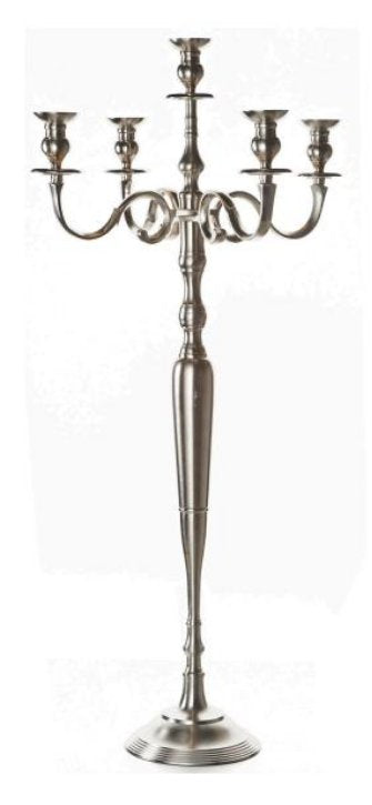 Balthasar Kerzenständer, silber, Aluminium, 57 × 120 cm, 1 Stück