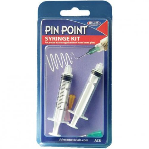 Deluxe Materials Spezialkleber – Transparent, für Kunststoff, Spender, Pin Point Spritzen-Set