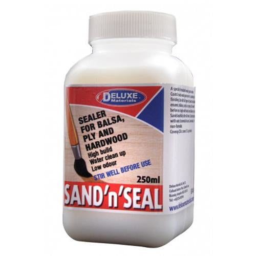 Deluxe Materials Sand n Seal – Oberflächenvorbereitungs-Reiniger – Transparent – 250 ml – für Holz