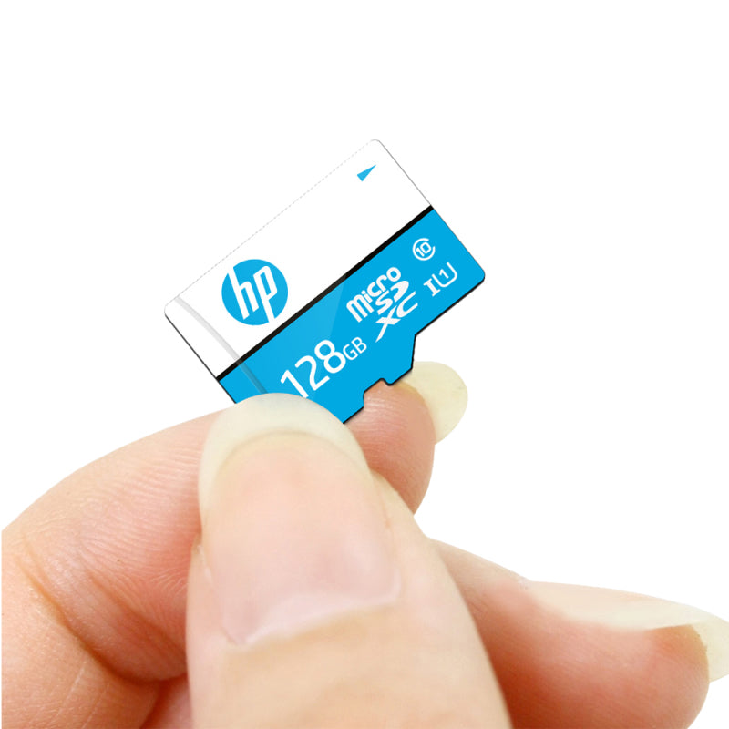 HP HFUD128-1U1BA microSDXC 128 GB – UHS-I, Klasse 10, U1, 100 MB/s Lesen, inkl. SD-Adapter