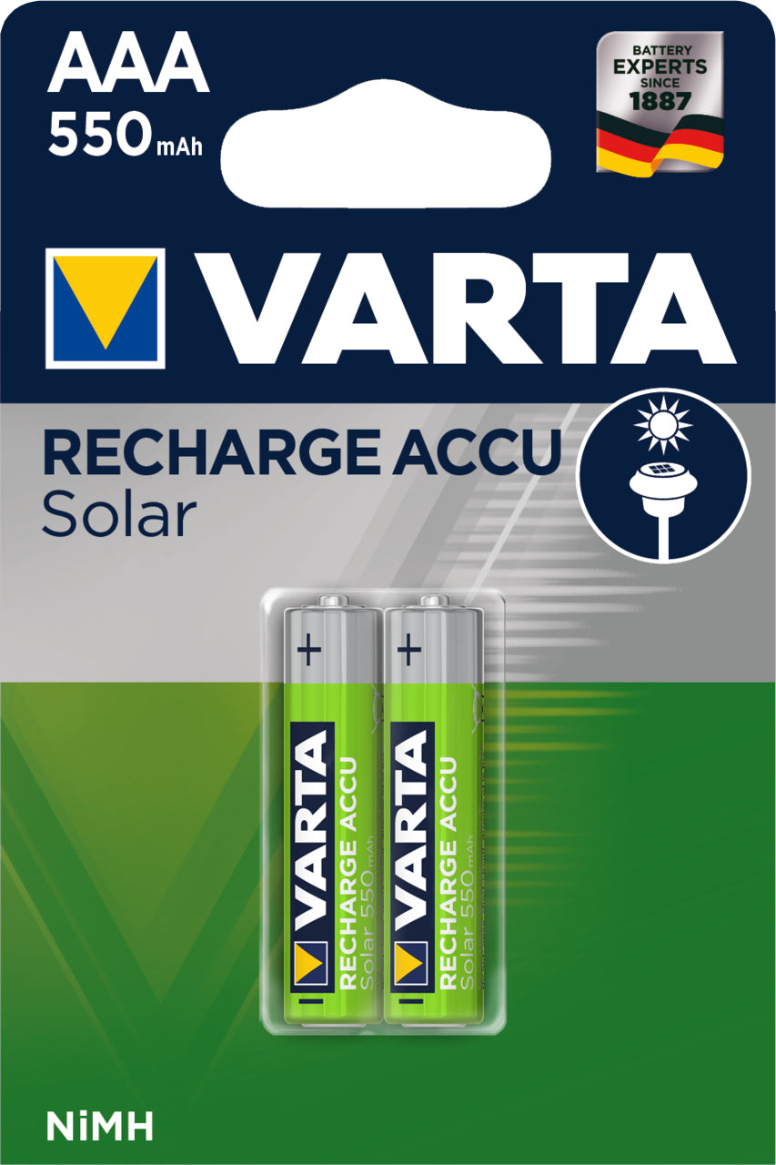 Varta AAA Akkus, NiMH, 550 mAh, 1,2 V – 2 Stk.