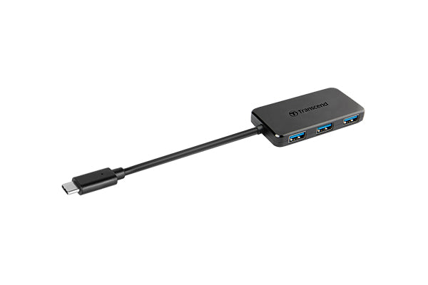 Transcend HUB2C USB-Hub – USB-C, 4× USB-A, für Windows/Mac/Linux