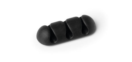 Durable Cavoline Kabel-Clip – 52 × 20 mm, Kunststoff, Graphit, selbstklebend, 2er-Pack, für 3 Kabel