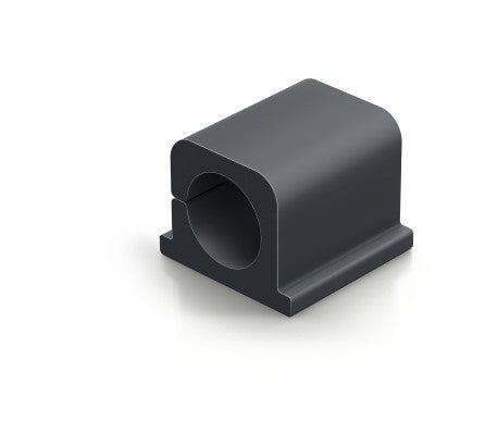 Durable Kabel-Clip Cavoline Pro – 25 × 25 × 20 mm, Kunststoff, Graphit, selbstklebend, 4er-Pack