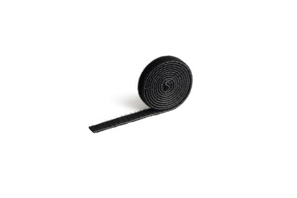 Durable Klett-Kabelbinder Grip – 1 mm × 1,00 m, Kunststoff, Schwarz, zuschneidbar, recyclingfähig