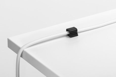 Durable Kabel-Clip Cavoline Pro – 20 × 16 mm, Kunststoff, Graphit, selbstklebend, 6er-Pack
