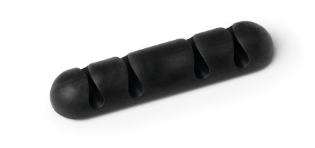 Durable Kabel-Clip – 82 × 20 mm, Kunststoff, Graphit, selbstklebend, 2er-Pack, für 4 Kabel