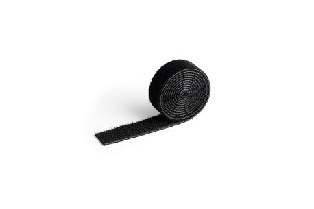 Durable Cavoline Klett-Kabelbinder – 2 mm × 1,00 m, Kunststoff, Schwarz, zuschneidbar, recyclingfähig