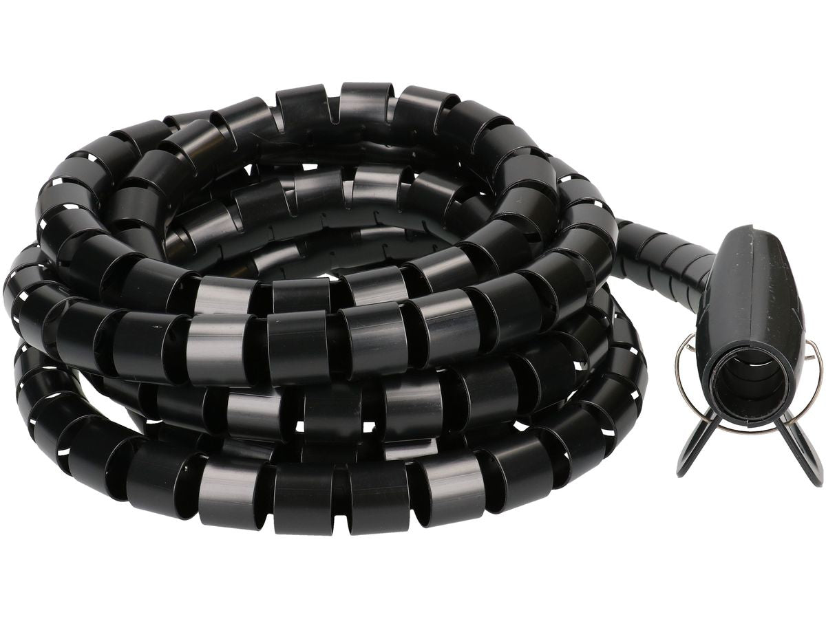 Max Hauri AG Max Hauri Kabelschlauch – Ø 20 mm – 3 m – Kunststoff – Schwarz