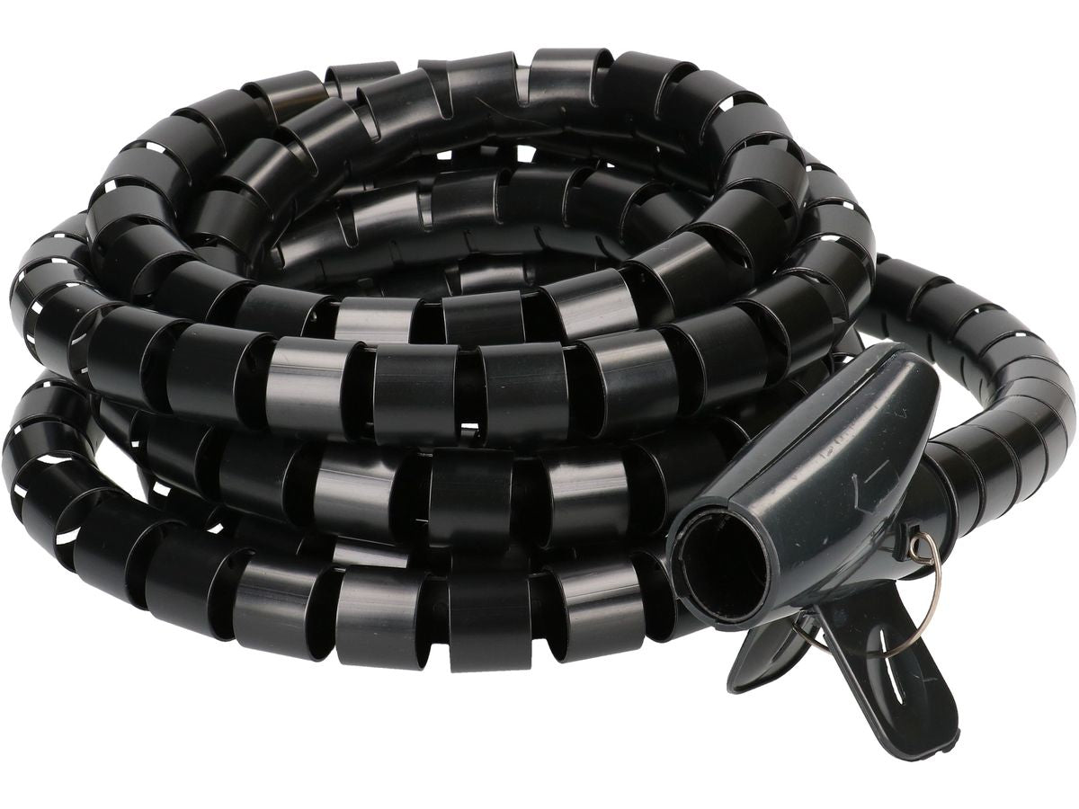 Max Hauri AG Max Hauri Kabelschlauch – Ø 20 mm – 3 m – Kunststoff – Schwarz