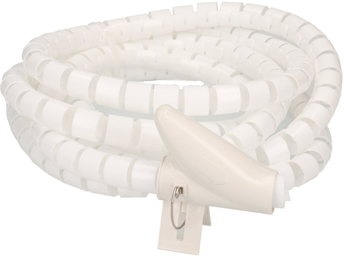 Max Hauri AG Max Hauri Kabelschlauch, Ø 20 mm × 3 m, inkl. Einführhilfe – weiss