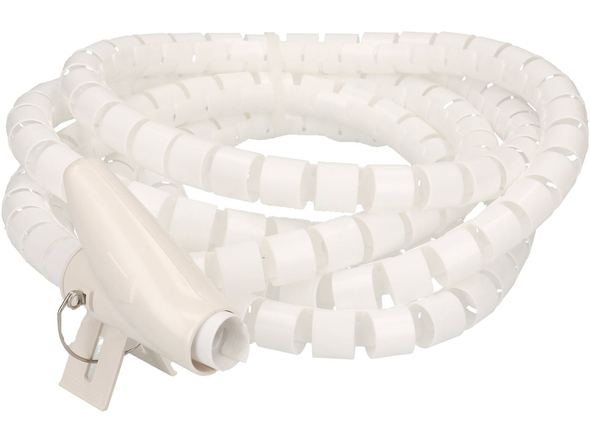 Max Hauri AG Max Hauri Kabelschlauch, Ø 20 mm × 3 m, inkl. Einführhilfe – weiss