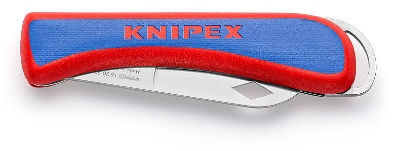 Knipex 16 20 50 SB – Klappmesser 80 mm, rot