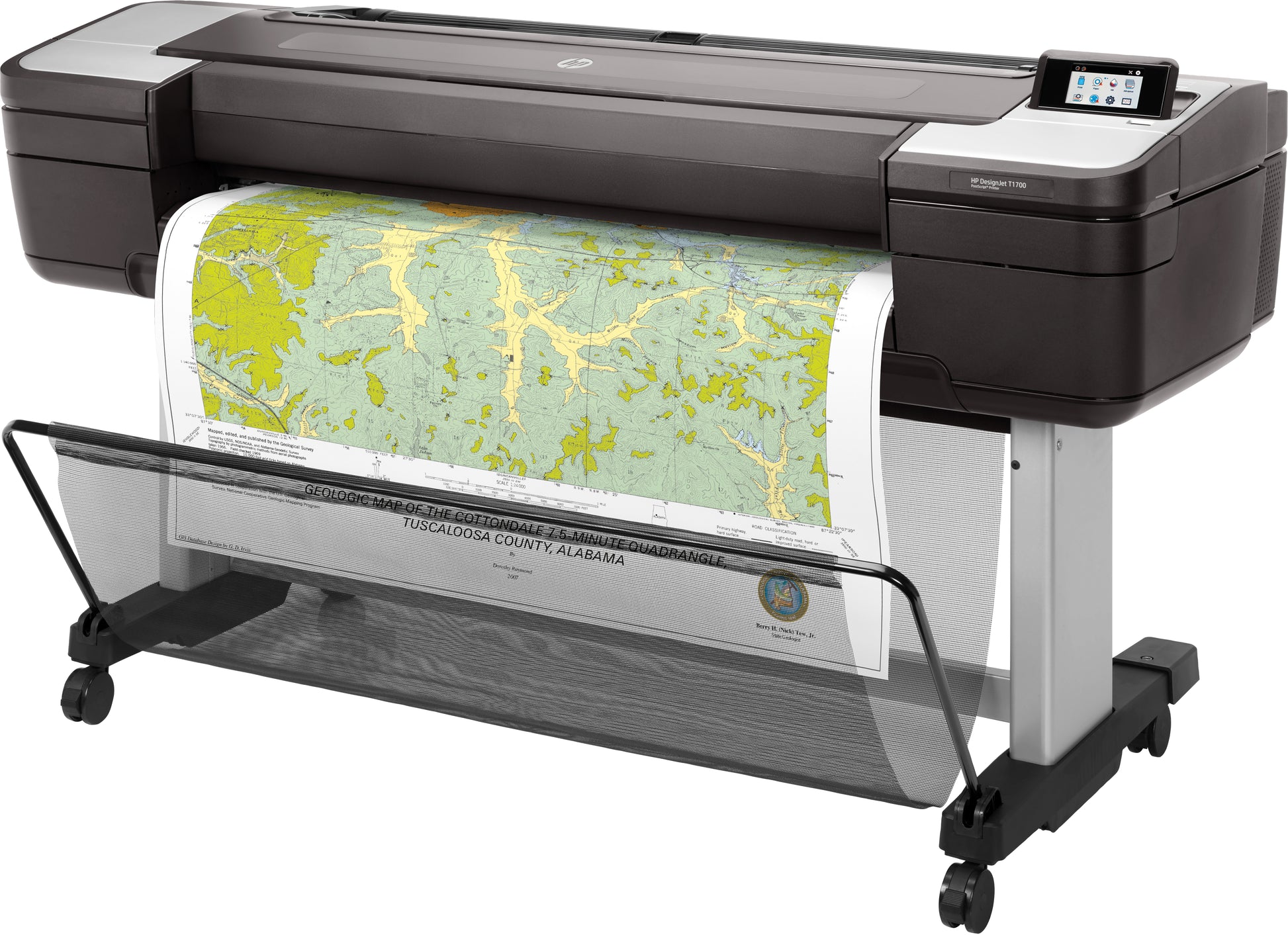 HP DesignJet T1700 – Grossformat-Plotter, 44" (1'118 mm), A0, LAN, Wi‑Fi Direct