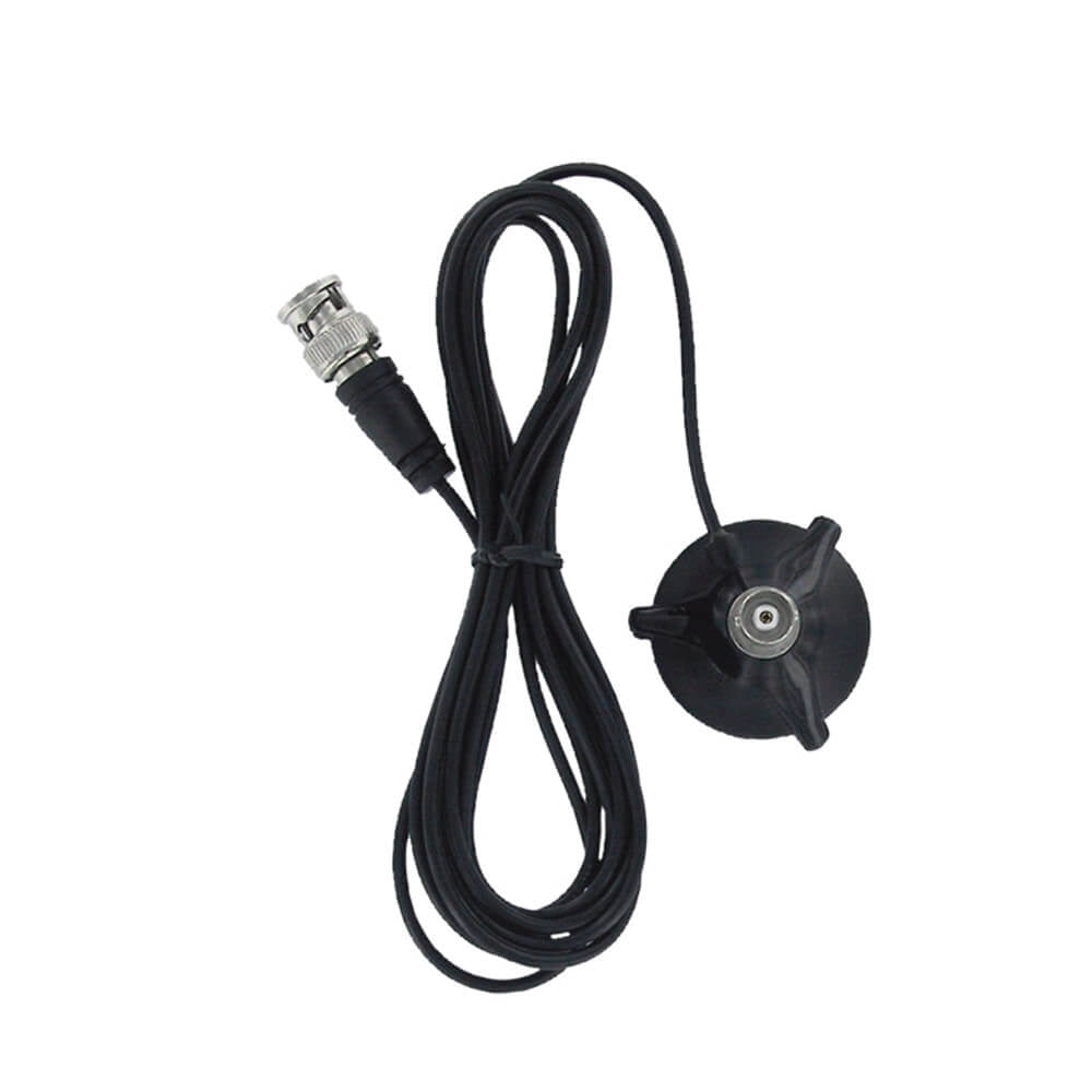 Albrecht Minimagnet-Fuss – Antennenhalterung, BNC-Stecker, Ø 35 mm, 2,40 m Kabel, Schwarz