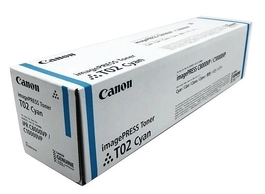 Canon T02 Cyan Toner – Original – 43'000 Seiten – für Canon ImagePress C8000/ImagePress C10000