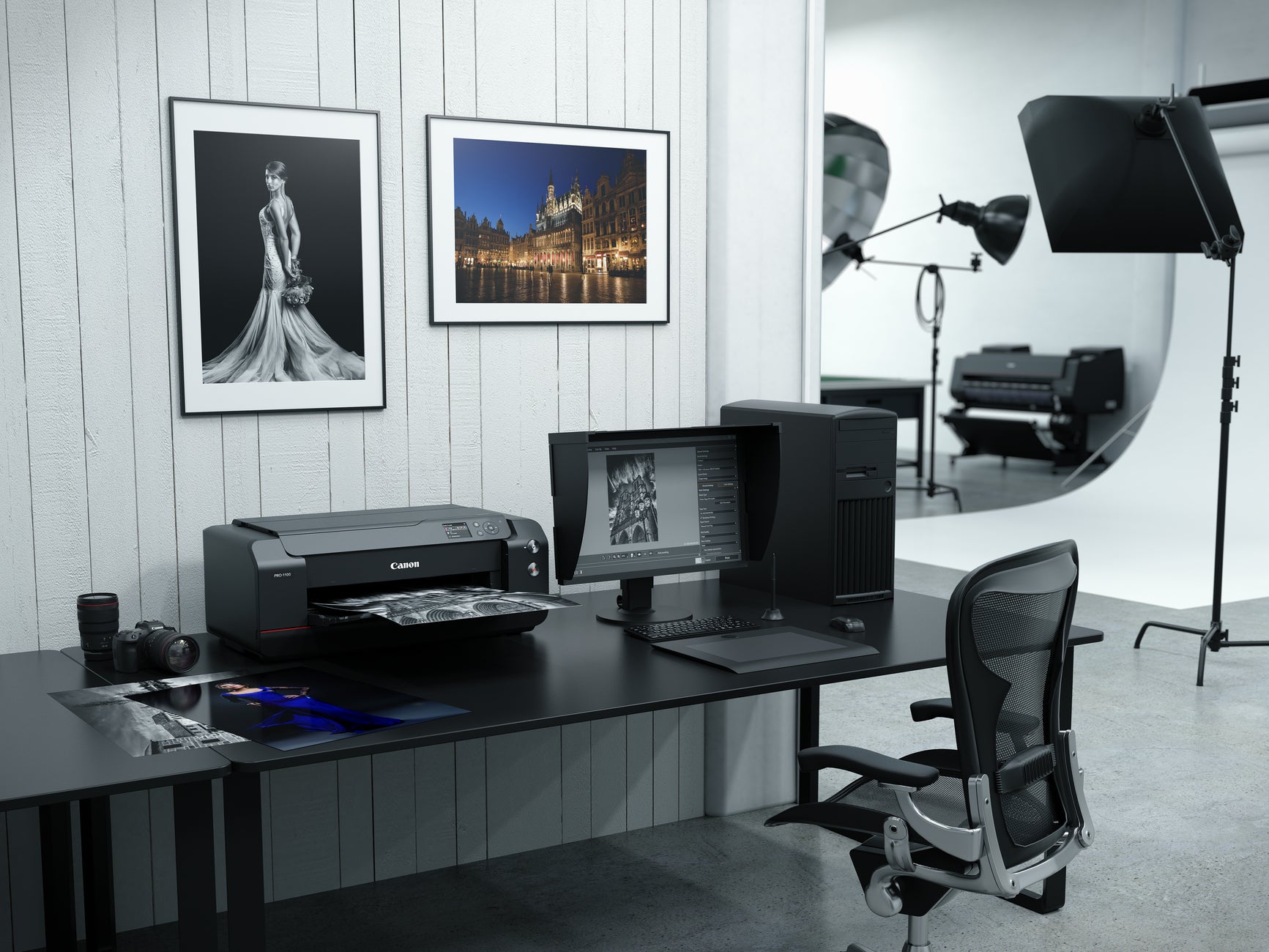 Canon PIXMA Pro-1100 – Fotodrucker, A2, Farbe, LAN/WLAN/USB, 2400 × 1200 dpi