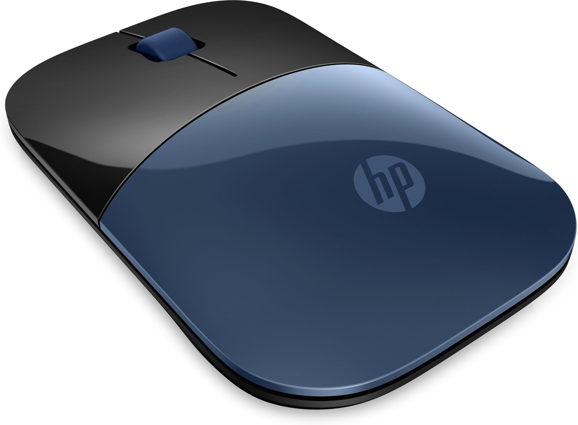 HP Z3700 – Maus – Kabellos (2,4 GHz), 1200 DPI, beidhändig, Schwarz, Blau