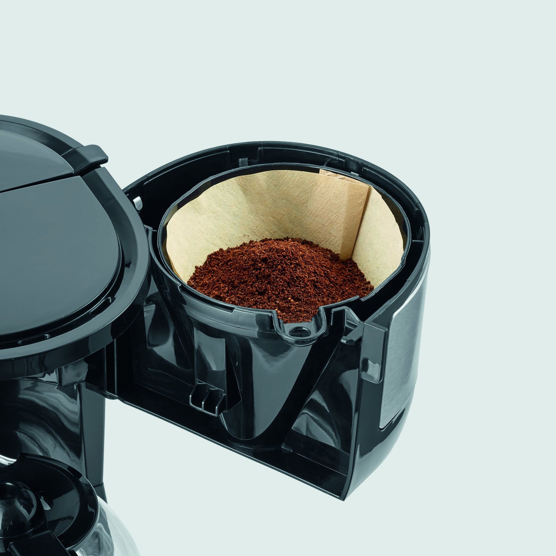Severin KA4808 Filterkaffeemaschine – 4 Tassen, 0,6 l, Karaffe, Schwarz/Edelstahl