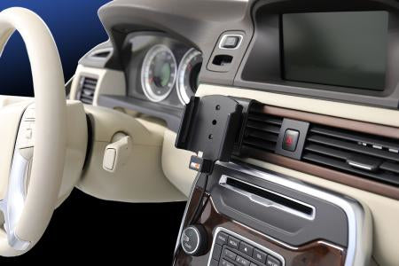 Brodit Auto-Halterung mit Zigarettenanzünder 12/24 V – für Samsung Galaxy XCover 4s – Schwarz
