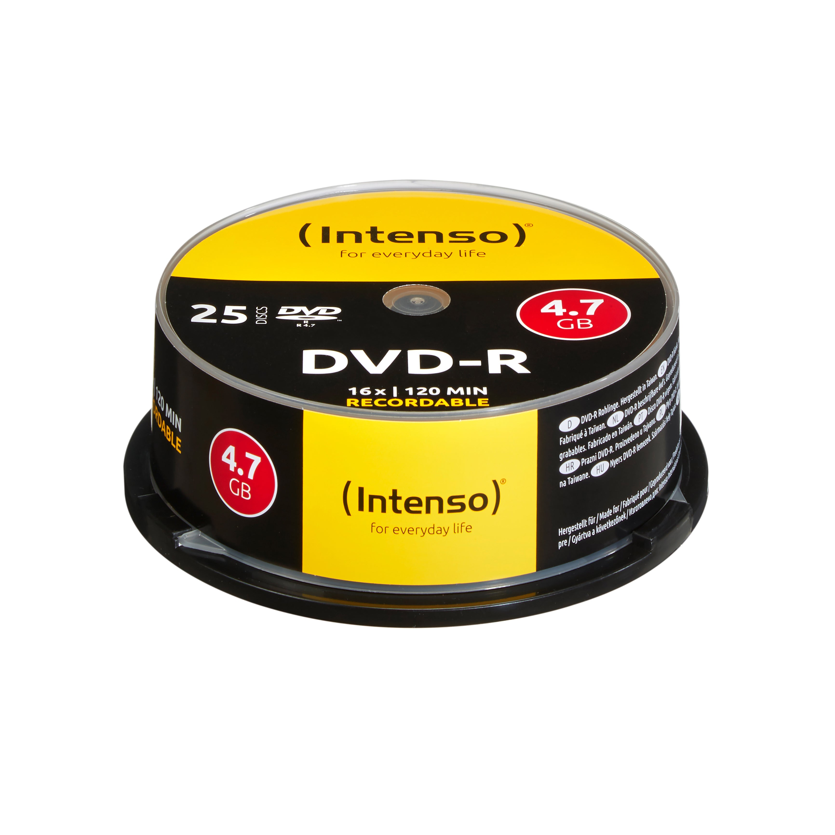 Intenso DVD-R 4,7 GB – 16×, 25er Pack