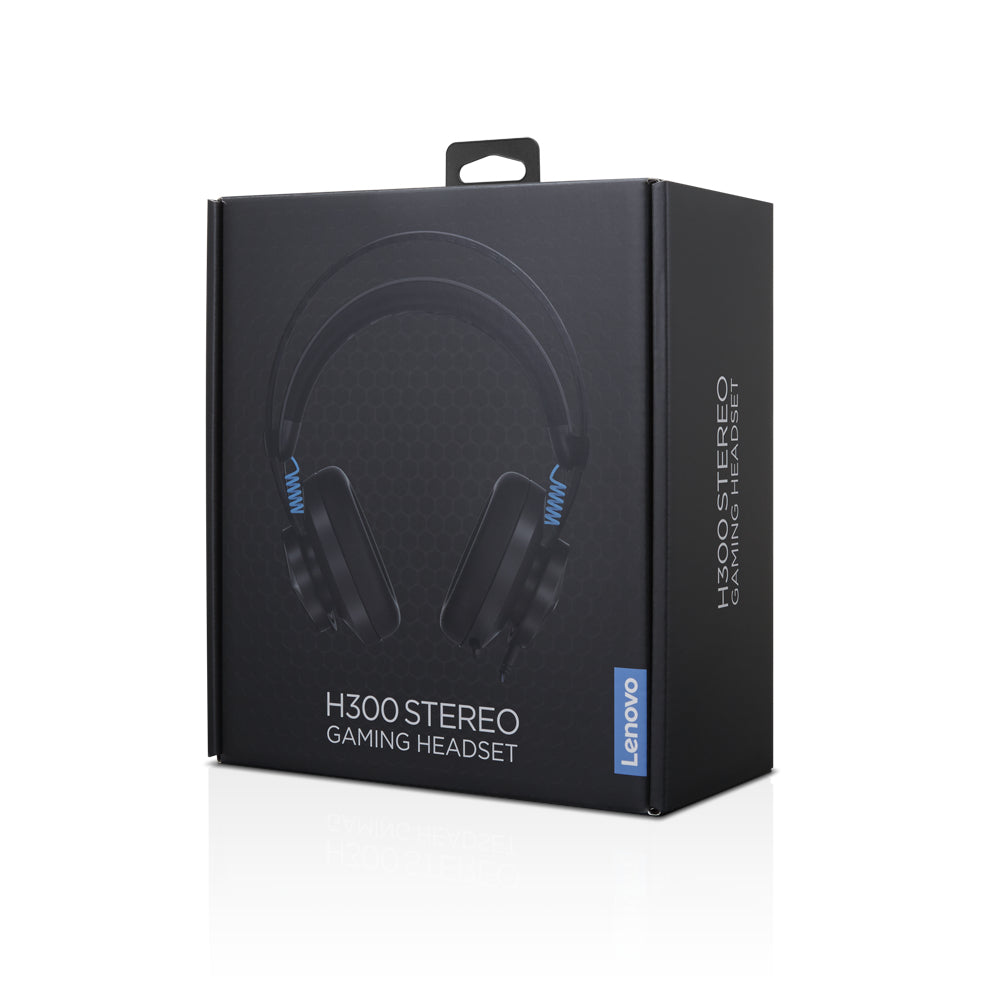 Lenovo Legion H300 Gaming-Headset – Over-Ear, Kabelgebunden, 3,5 mm Klinke, für Xbox One, PS4, Switch, Schwarz