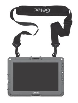 Getac Schultergurt 2-Punkt für Tablets – Polyester, Schwarz, 153 cm, 38 mm