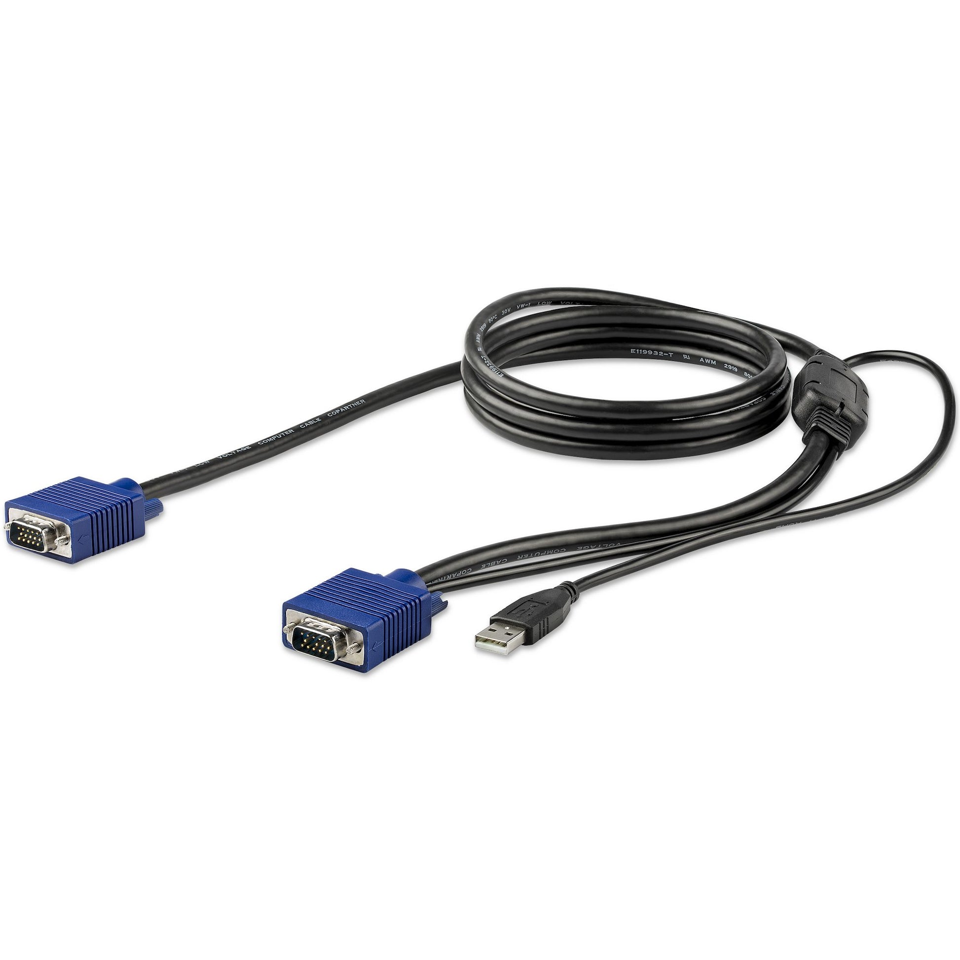 StarTech.com KVM-Kabelsatz USB 2.0 1920×1200 – 1,8 m – für Rackmount-Konsolen