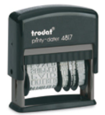 Trodat Motivstempel Printy 4817 – Motiv: Nummer, Italienisch