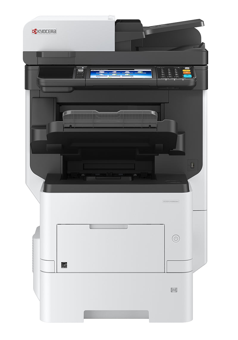 Kyocera M3860idnf – S/W Laser-MFP A4, 4-in-1 – USB – Duplex, Duplex-ADF – 60 ppm S/W