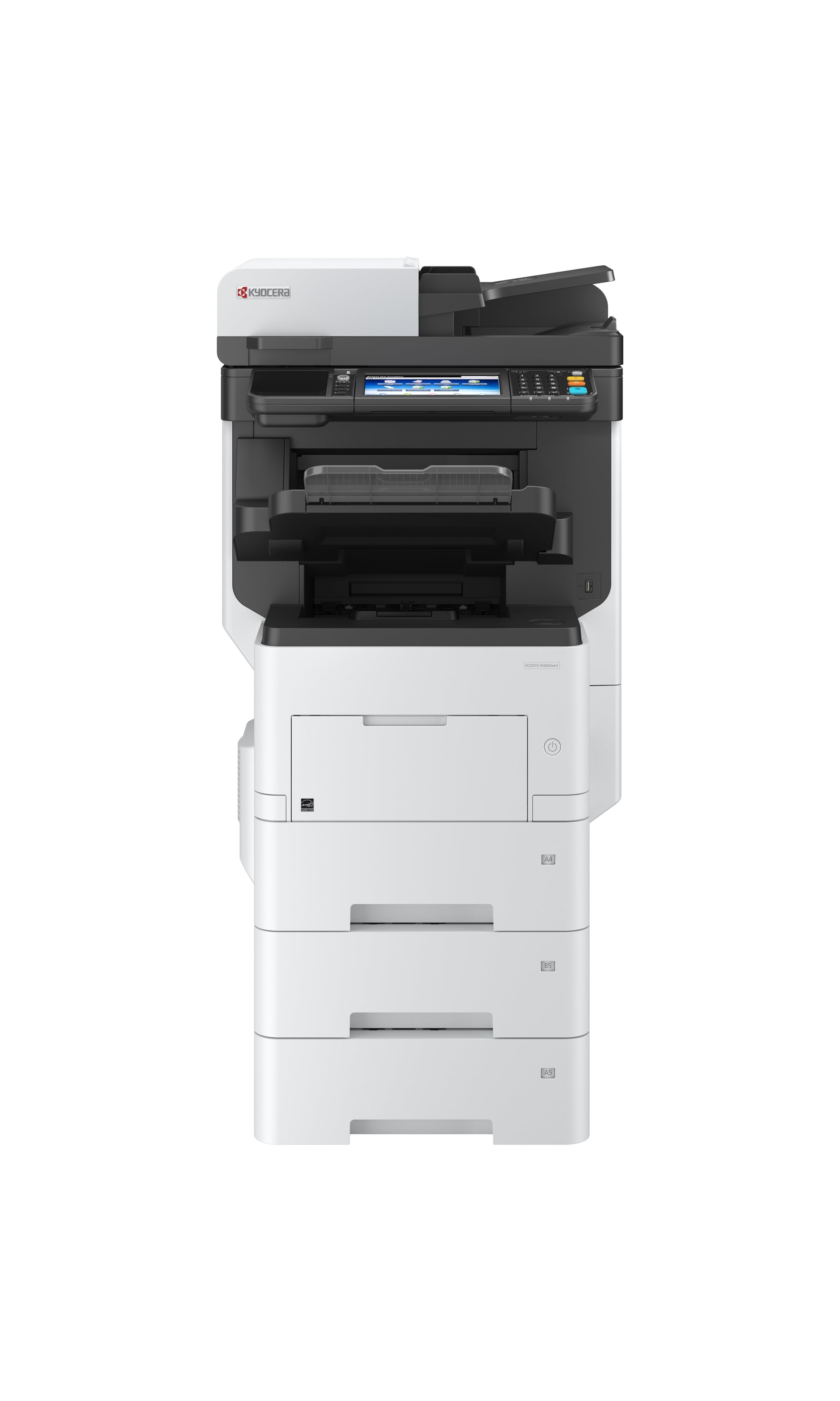 Kyocera M3860idnf – S/W Laser-MFP A4, 4-in-1 – USB – Duplex, Duplex-ADF – 60 ppm S/W