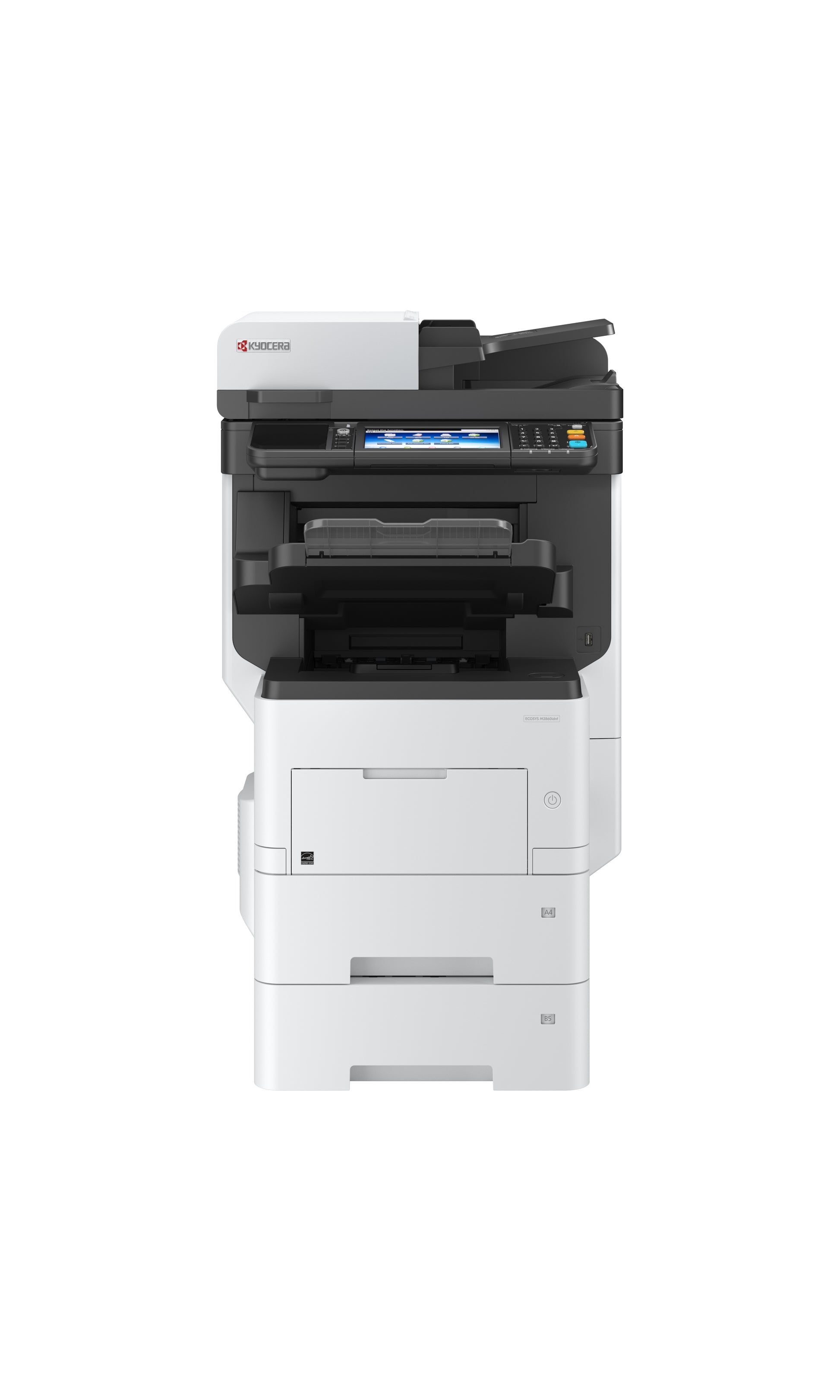 Kyocera M3860idnf – S/W Laser-MFP A4, 4-in-1 – USB – Duplex, Duplex-ADF – 60 ppm S/W