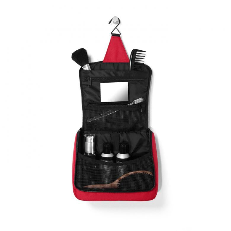 Reisenthel Kosmetiktasche toiletbag – wasserfest, aufhängbar – 3 l – rot, Polyester – 1 Stk.