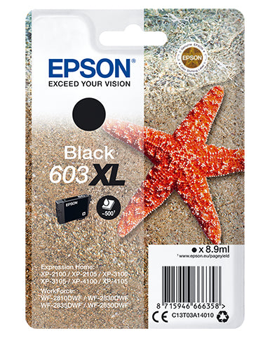 Epson Tintenpatrone 603XL, Schwarz, XL – für 603XL