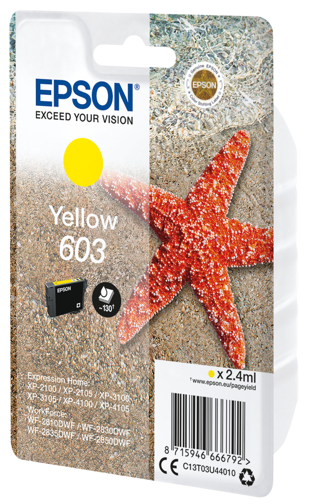 Epson Tintenpatrone 603, Gelb