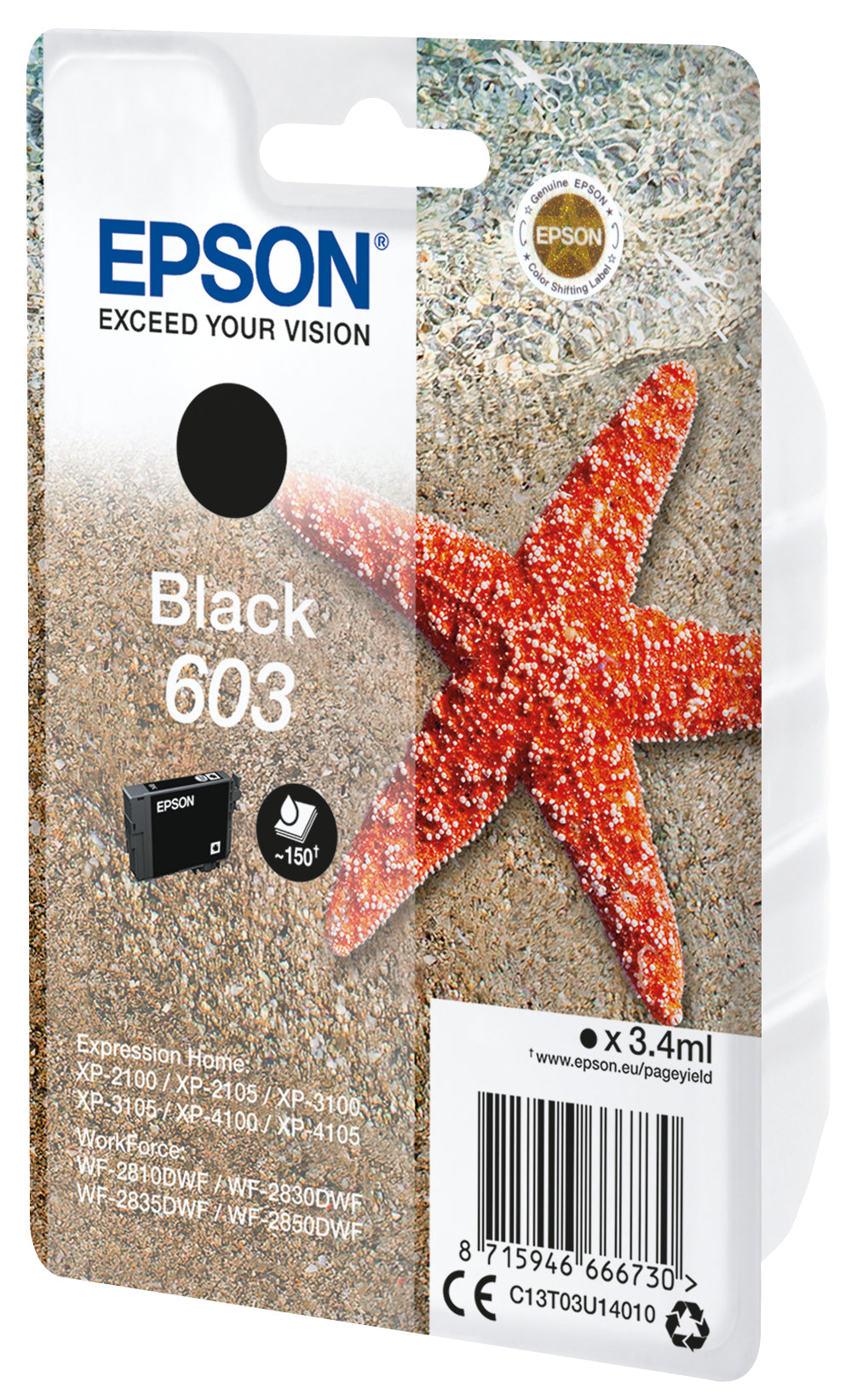 Epson Tintenpatrone 603, Schwarz