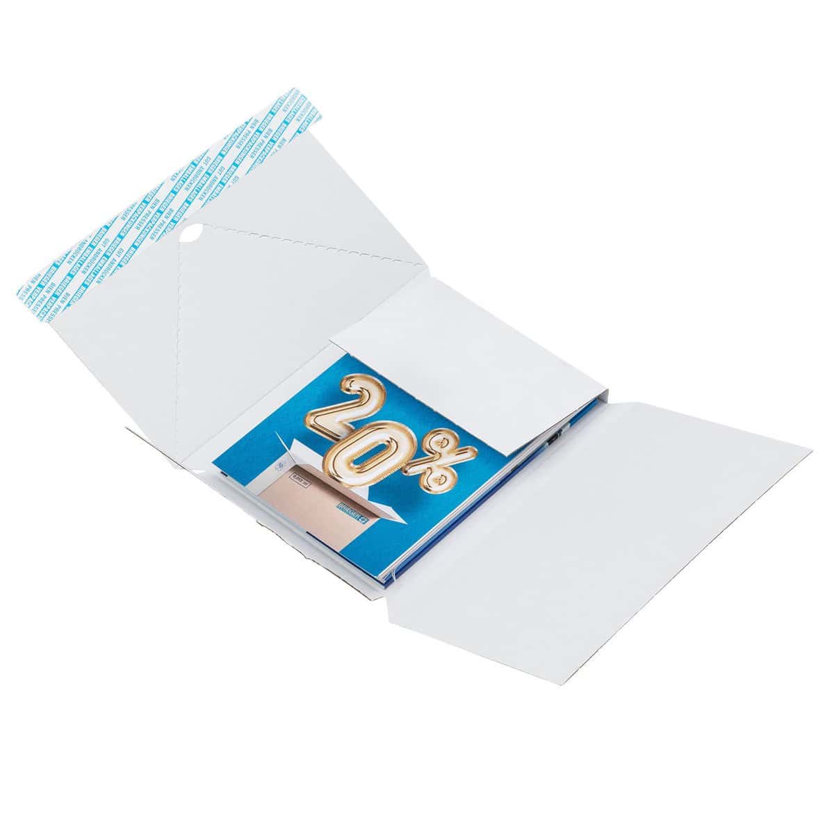Brieger Versandhülse – 160 × 215 mm, 13 mm, selbstklebend, weiss – 1 Stk.