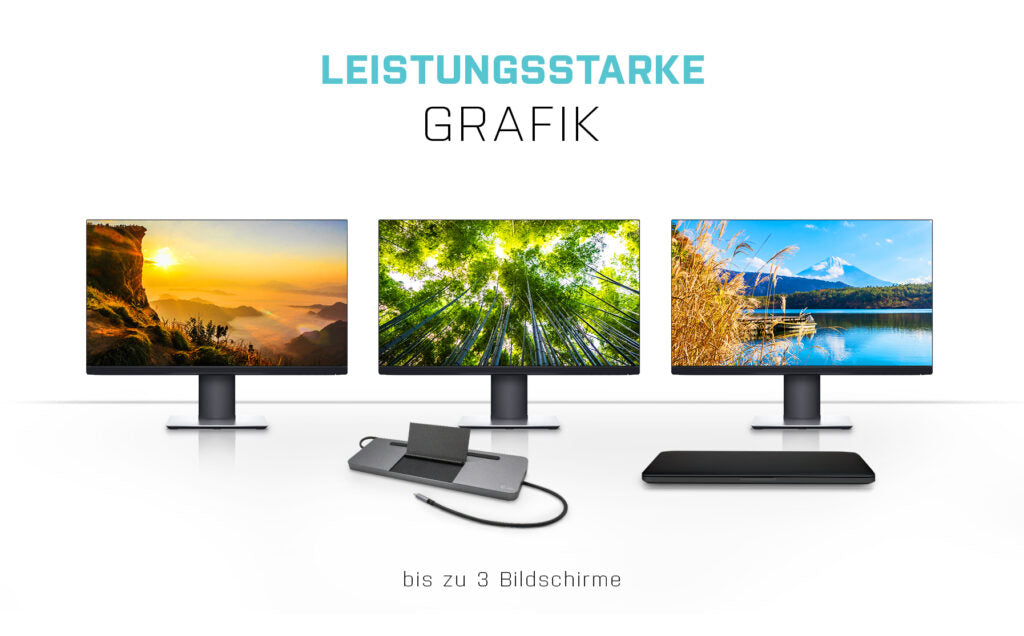 i-tec Dockingstation – USB-C, DP/HDMI/VGA, 4× USB-A, 1× USB-C, 85 W PD, GbE, für Windows/Mac/Linux