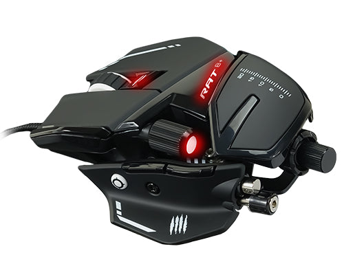 Mad Catz R.A.T. 8+ – Gaming-Maus – Kabelgebunden (USB-A), 16000 DPI, Rechtshänder, Schwarz